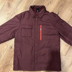 Nike Men's Maroon Shirt Jacket